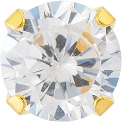 Pendiente Studex Redondo Grande Brillante Oro