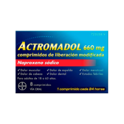 Actromadol 660 mg 8 comprimidos de liberación modificada