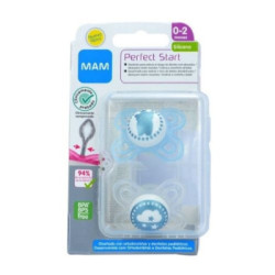 Mam Chupete Perfect Silicona 0M+ Azul 2 Uds.