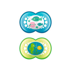 Chupete Silicona Mam Original 16+ M N Pack Doble