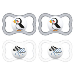 Chupete Mam Silicona Supreme Neutro Familia Pinguino 16+M