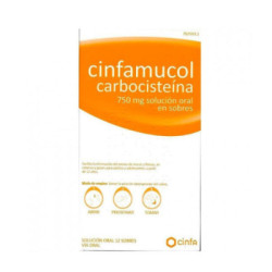 Cinfamucol carbocisteina 750 mg 12 sobres solucion oral 15 ml