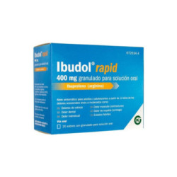 Ibudol rapid efg 400 mg 20 sobres granulado para solucion oral