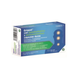 Grippal con pseudoefredrina y dextrometorfano 16 capsulas